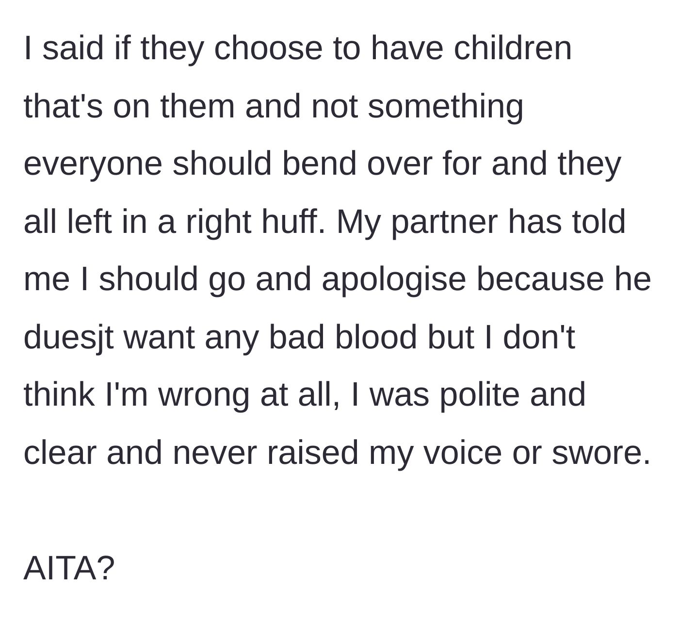 Story part 7 - Homeowner rejects the 'village' argument, leaving the neighbors furious, while the partner suggests apologizing to keep the peace.