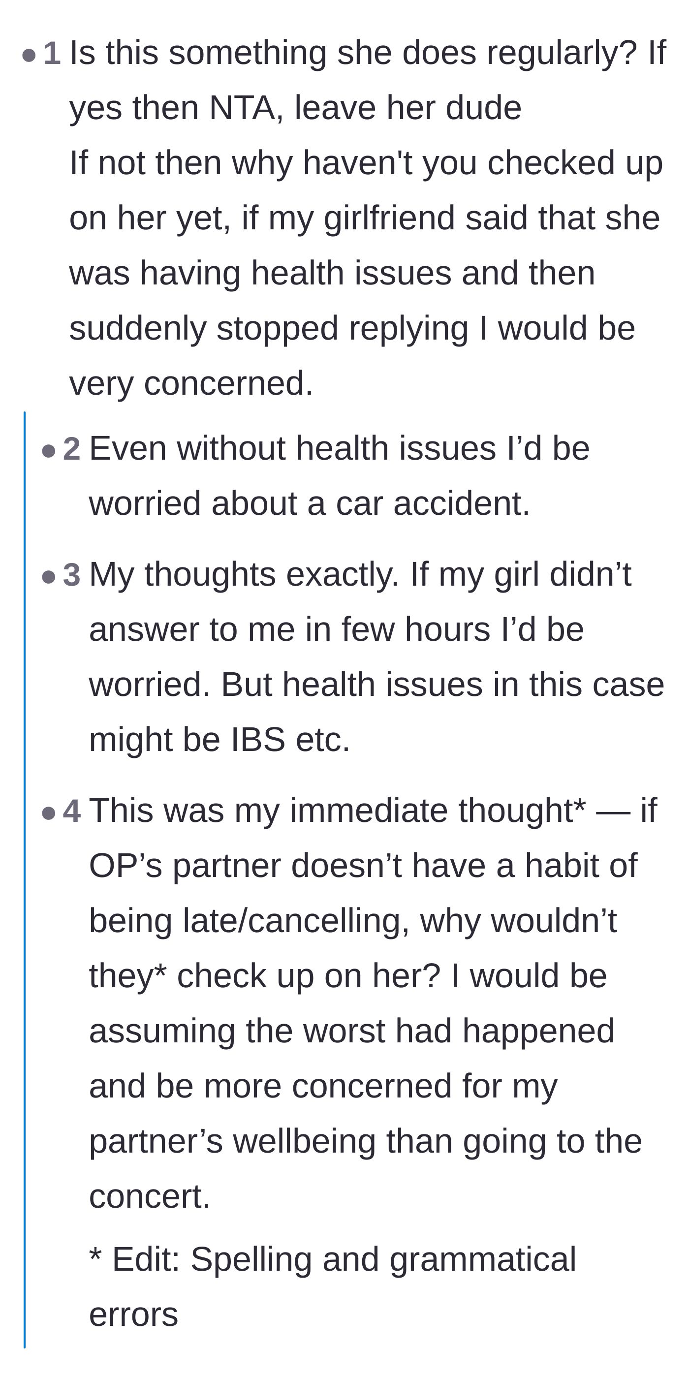 Comment thread 4 - A deep dive into the technical signs of being blocked versus a phone breaking in an emergency.