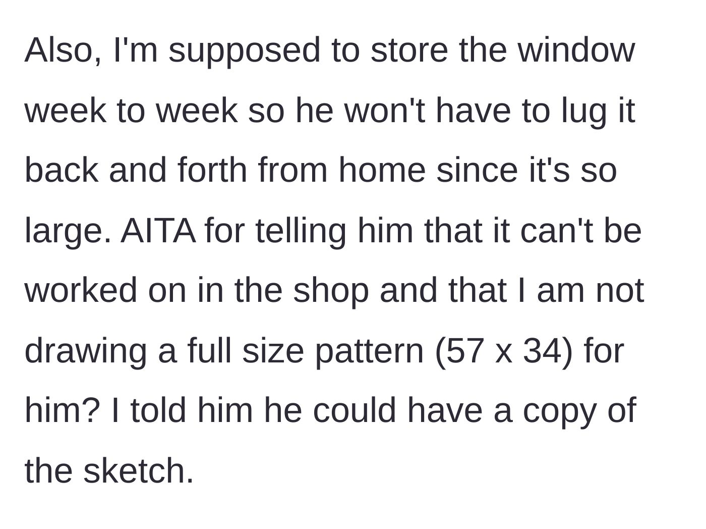 Story part 3 - The student expects free storage for his massive project, but the teacher shuts him down.
