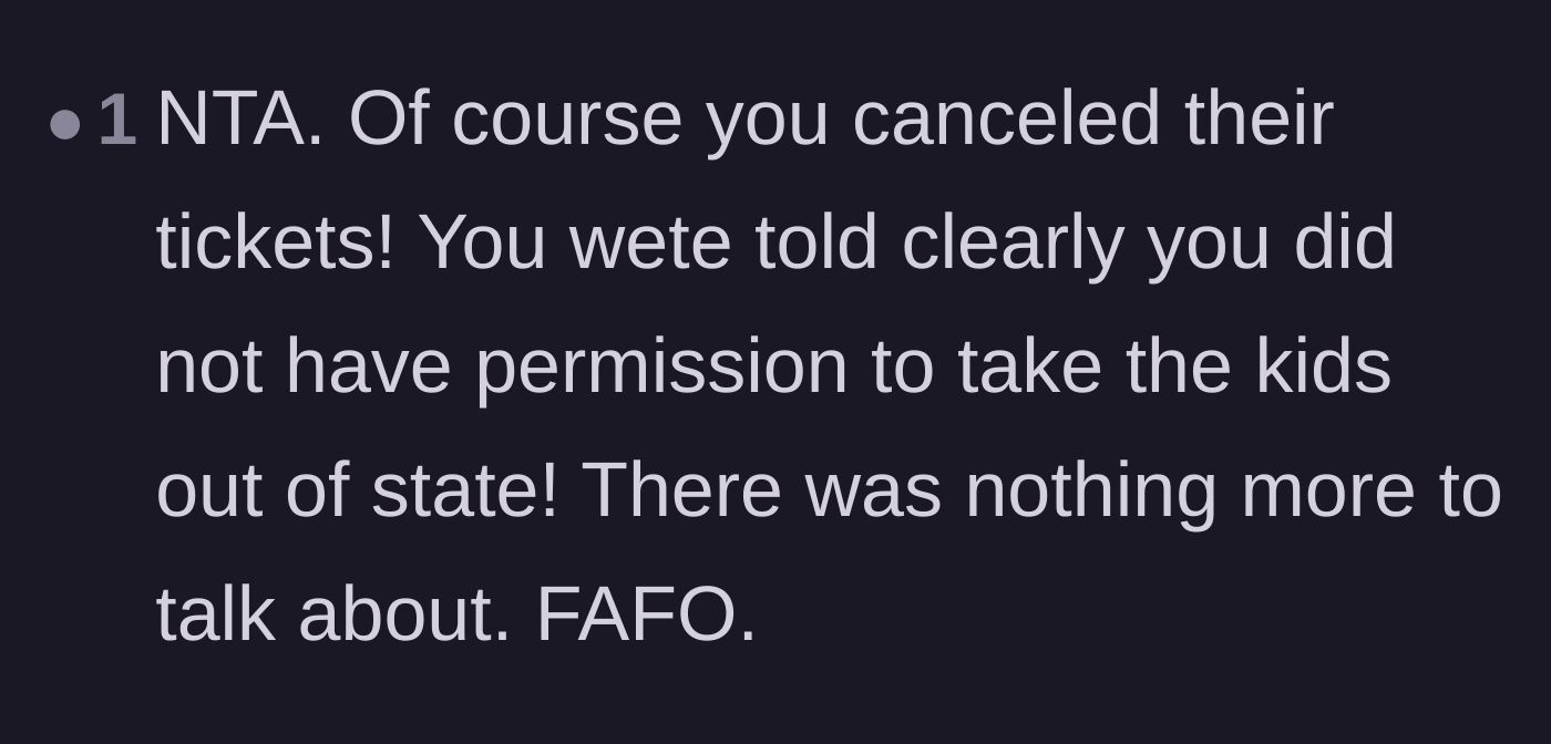 Comment thread 6 - A straightforward agreement that the ex-wife found out the hard way what happens when you make legal threats.
