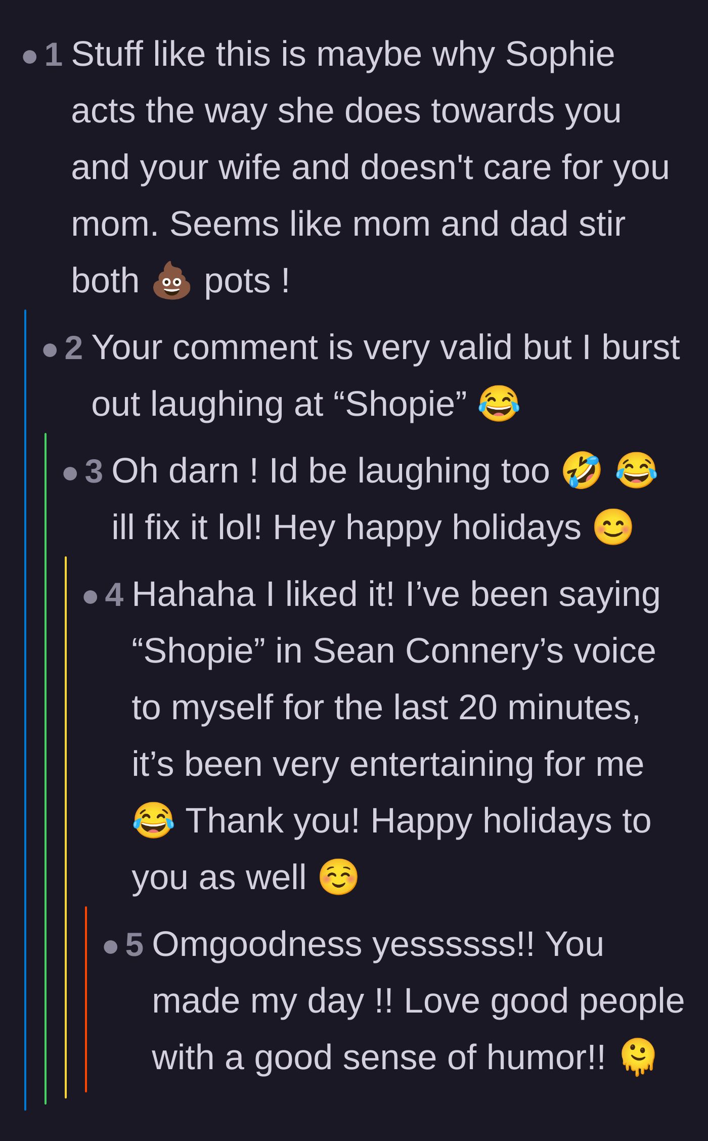 Comment thread 2 - A hilarious typo of the girlfriend's name and agreement that the parents are instigators.