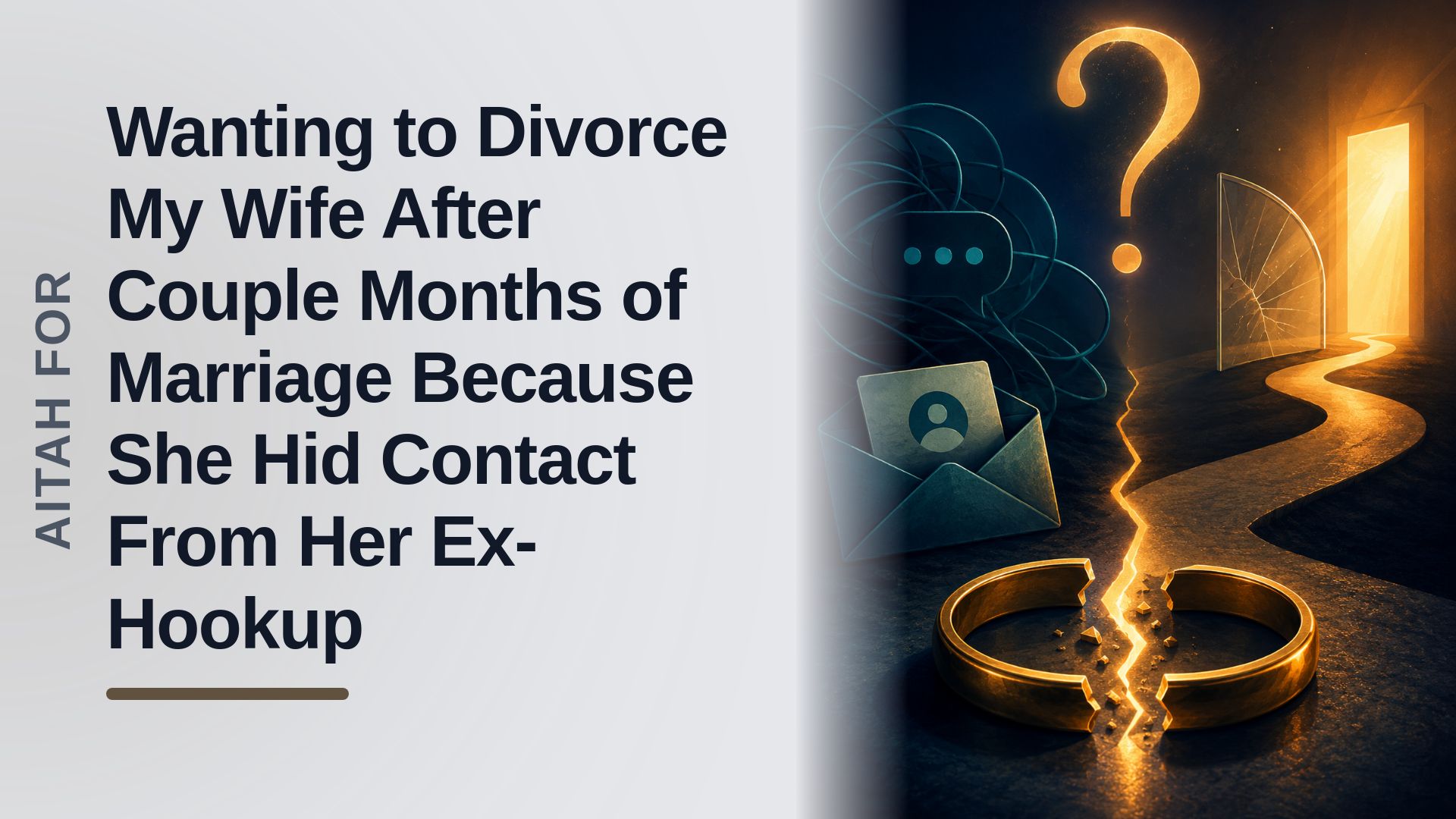The Betrayed Husband Who Pulled the Plug on a Two-Month Marriage After Uncovering the 'Random Hookup' Deception