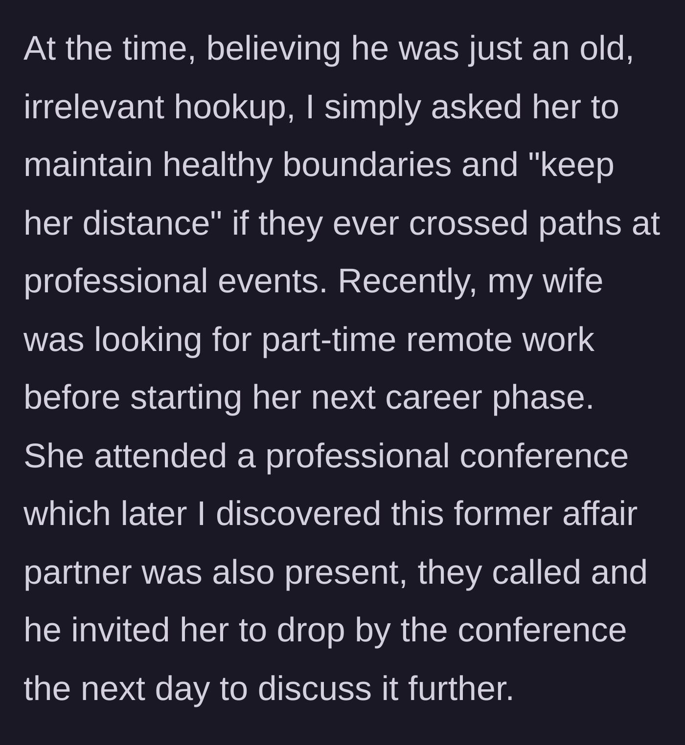 Story part 3 - A woman looking at a ringing smartphone while attending a busy professional conference.