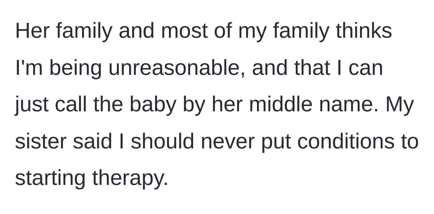 Story part 11 - Families calling the husband unreasonable for setting conditions
