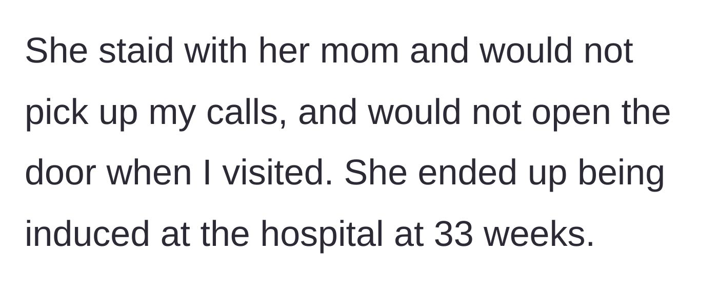 Story part 9 - Wife ignoring his calls and giving birth without telling him