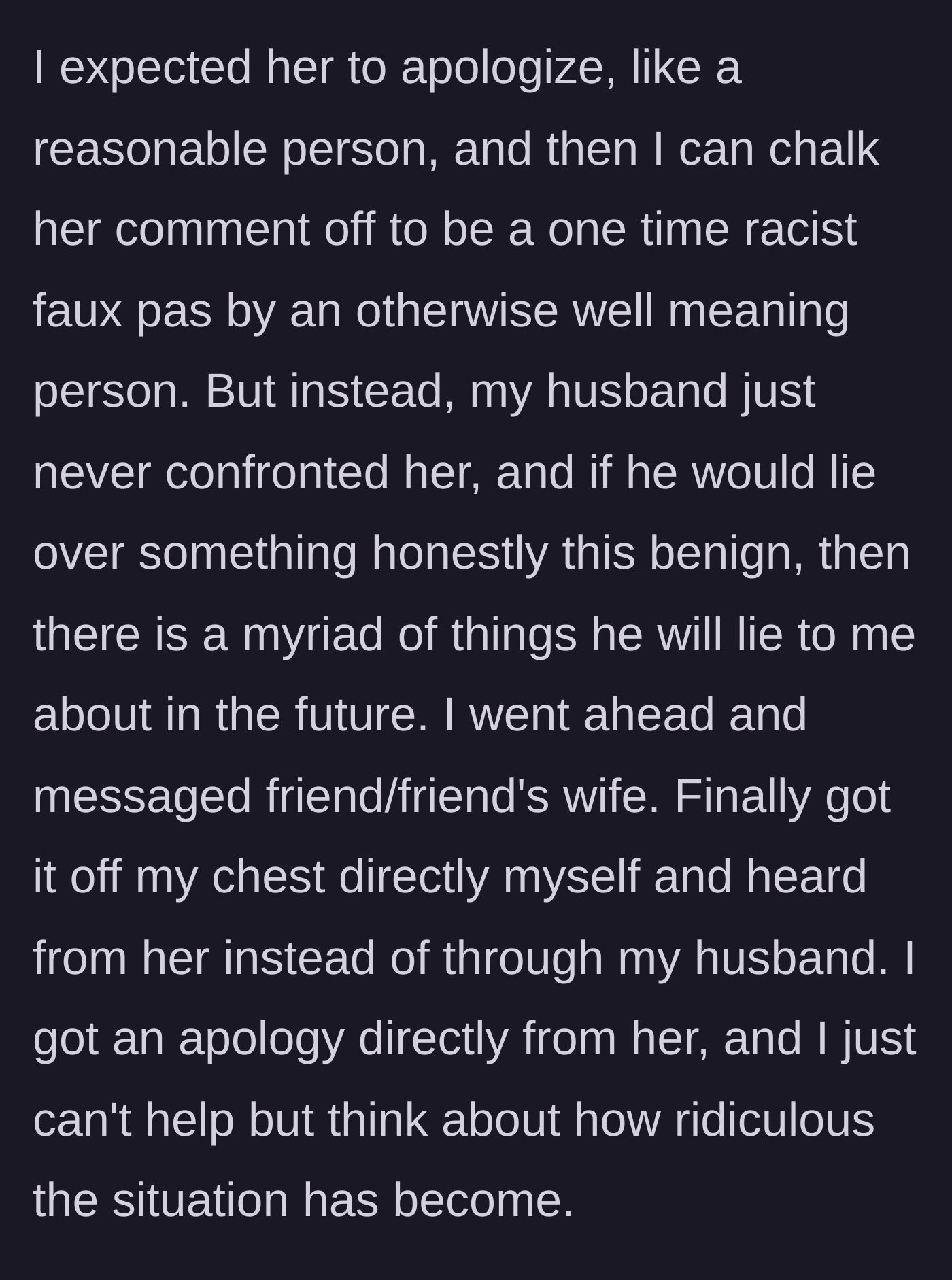 Story part 12 - A woman sending a text message directly to her husband's friend's wife.