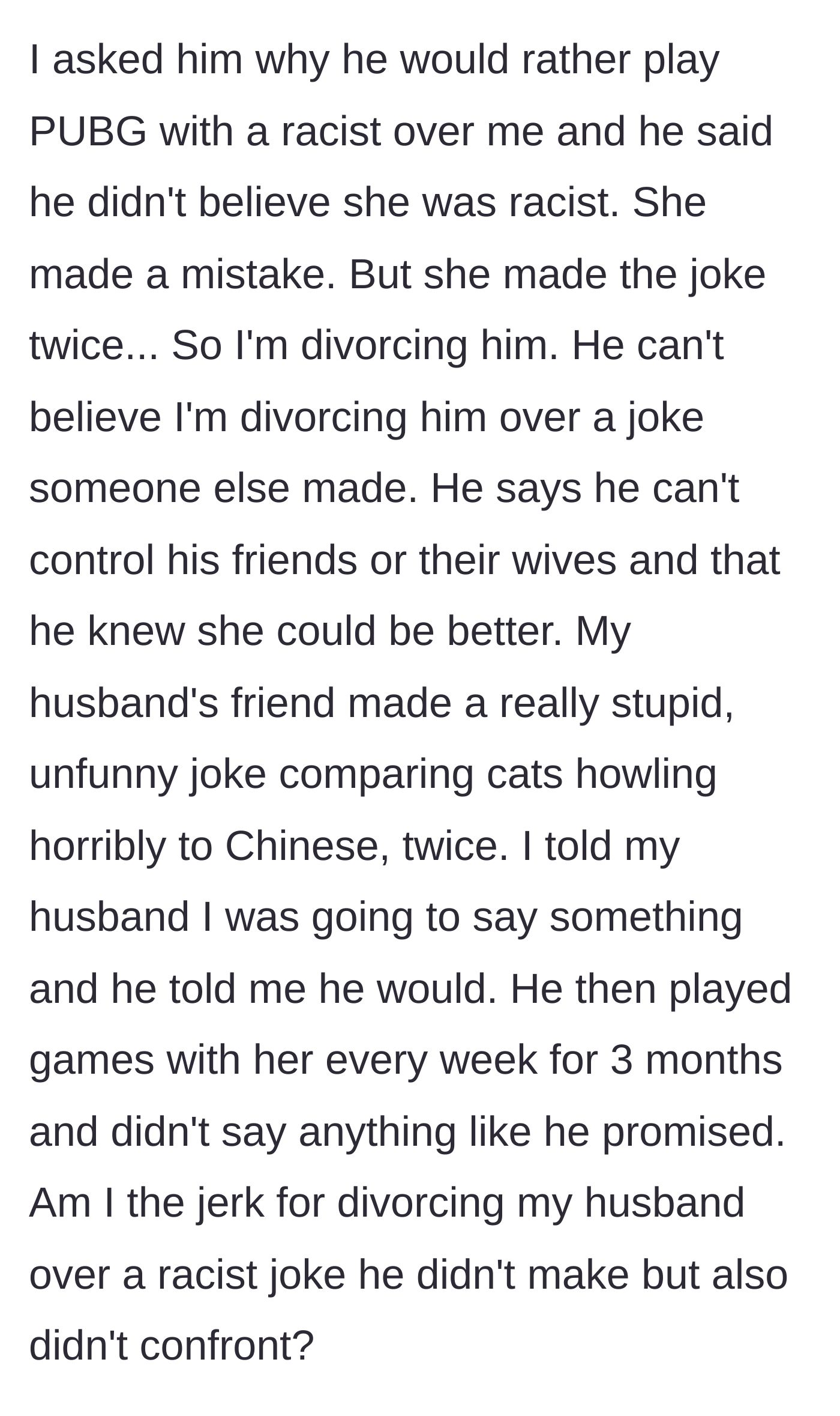 Story part 7 - A heartbroken wife looking away while her husband stands in disbelief.