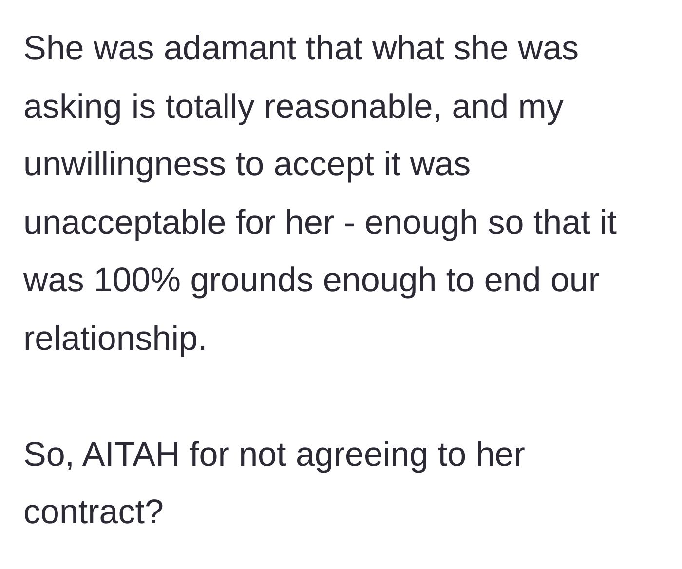 Story part 7 - A man shrugging off a ridiculous breakup excuse, looking relieved rather than heartbroken.