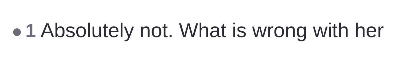 Comment thread 4 - A blunt comment questioning the girlfriend's mental state and sheer audacity.