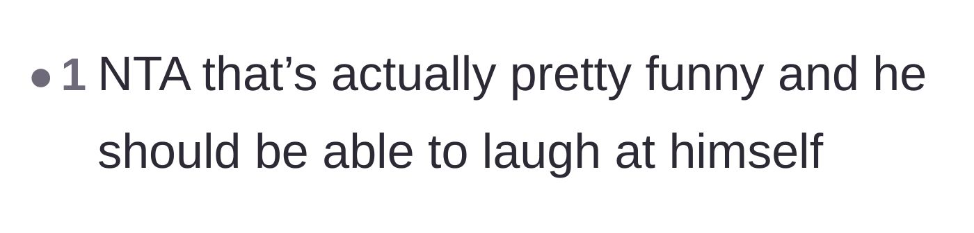 Comment thread 4 - Saying the friend needs to learn how to laugh at himself.