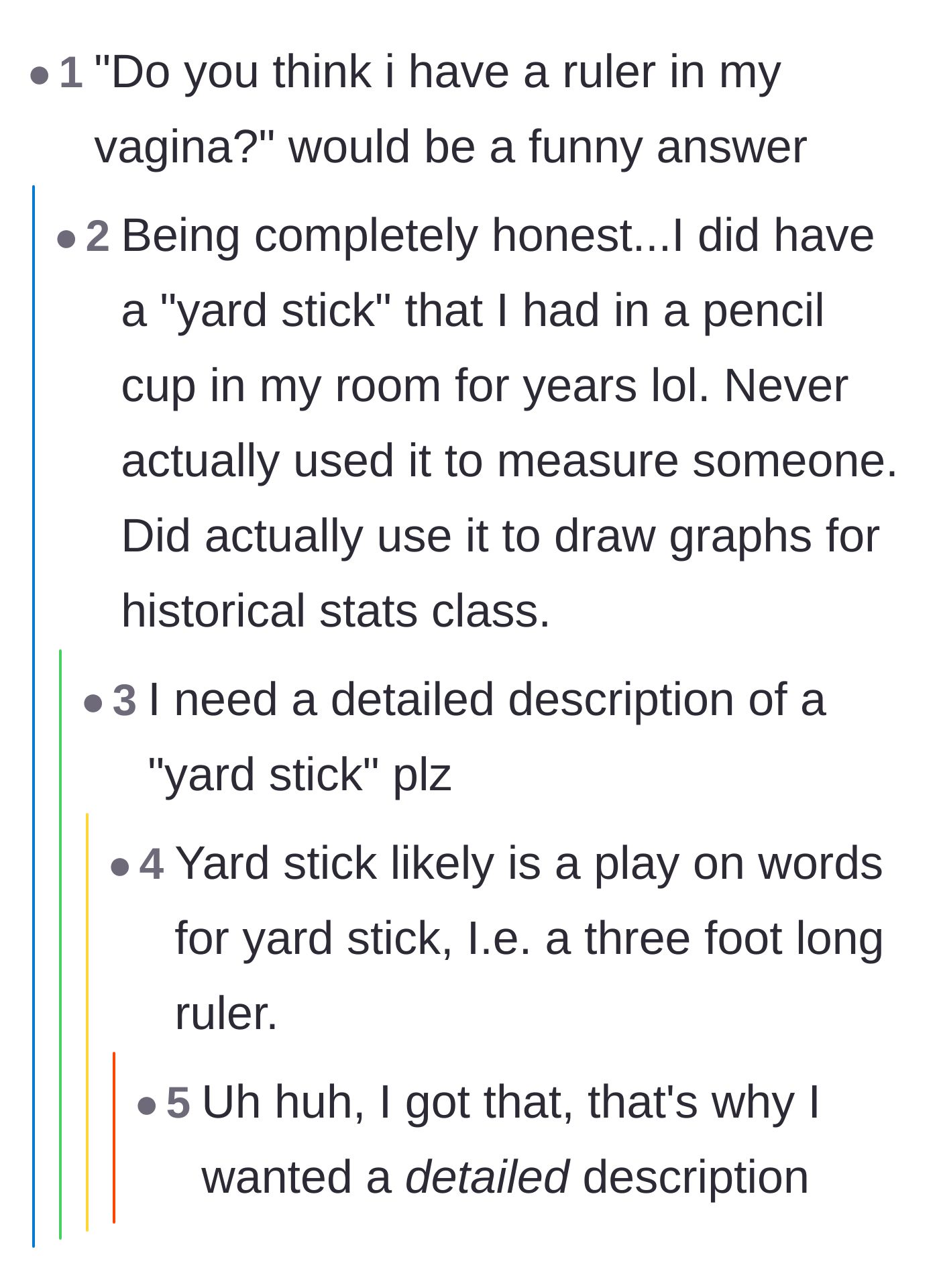Comment thread 3 - Joking about using humor to deflect the boyfriend's insecure question