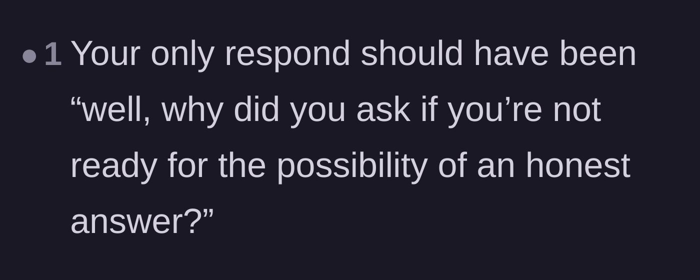 Comment thread 6 - Suggesting a direct response to hold the boyfriend accountable