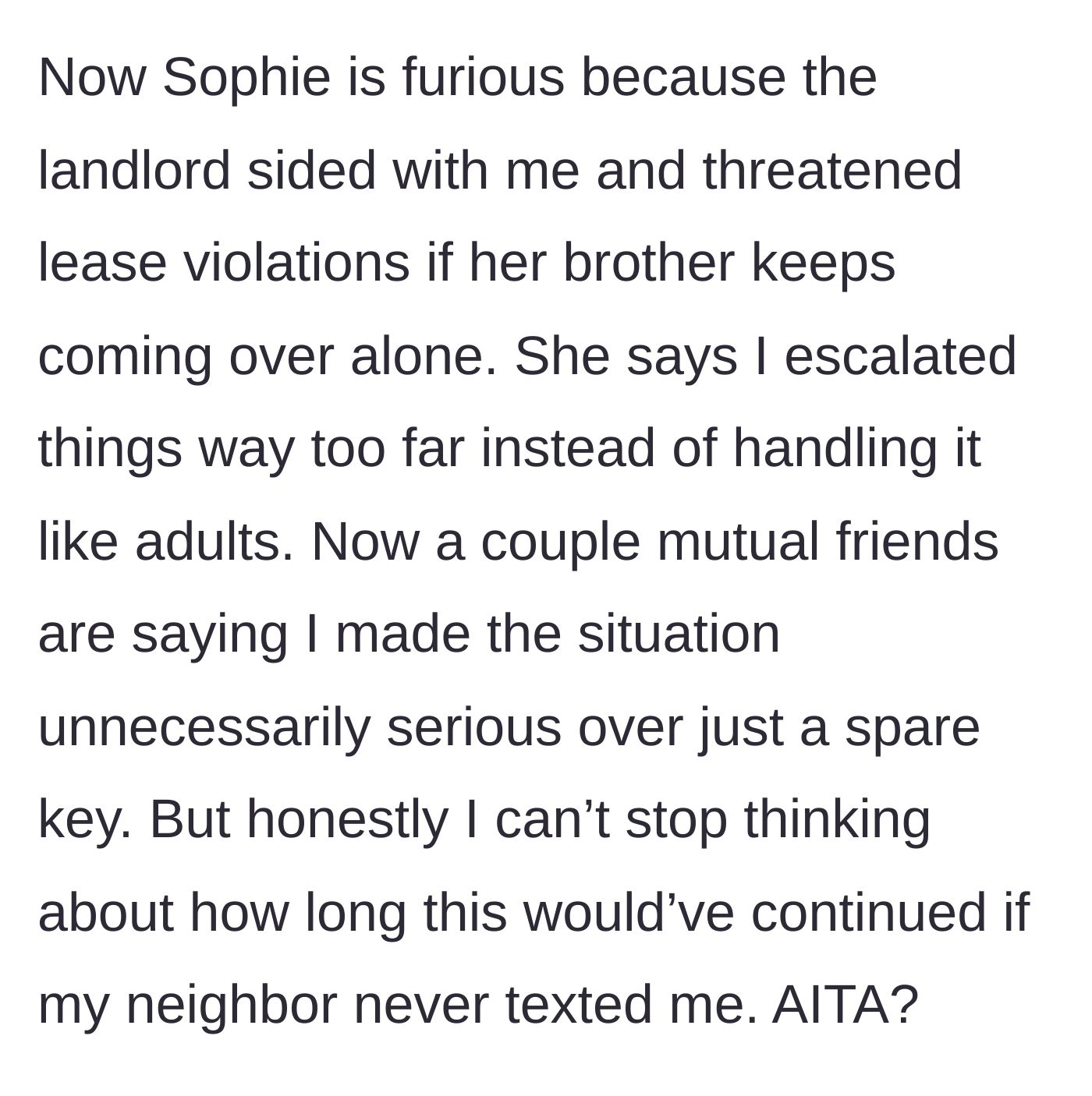 Story part 6 - The landlord threatens a lease violation, angering the roommate and mutual friends who claim the reaction was extreme.