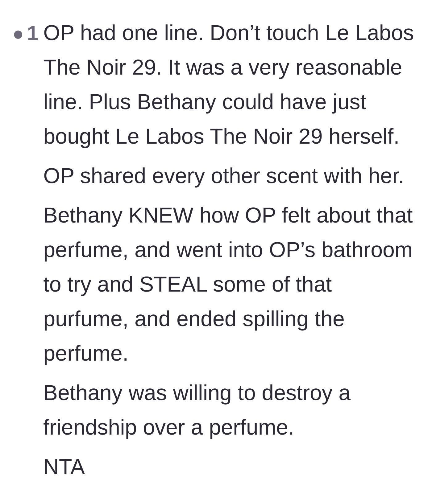 Comment thread 3 - Breaking down how the friend willingly destroyed a relationship over a single, simple boundary.