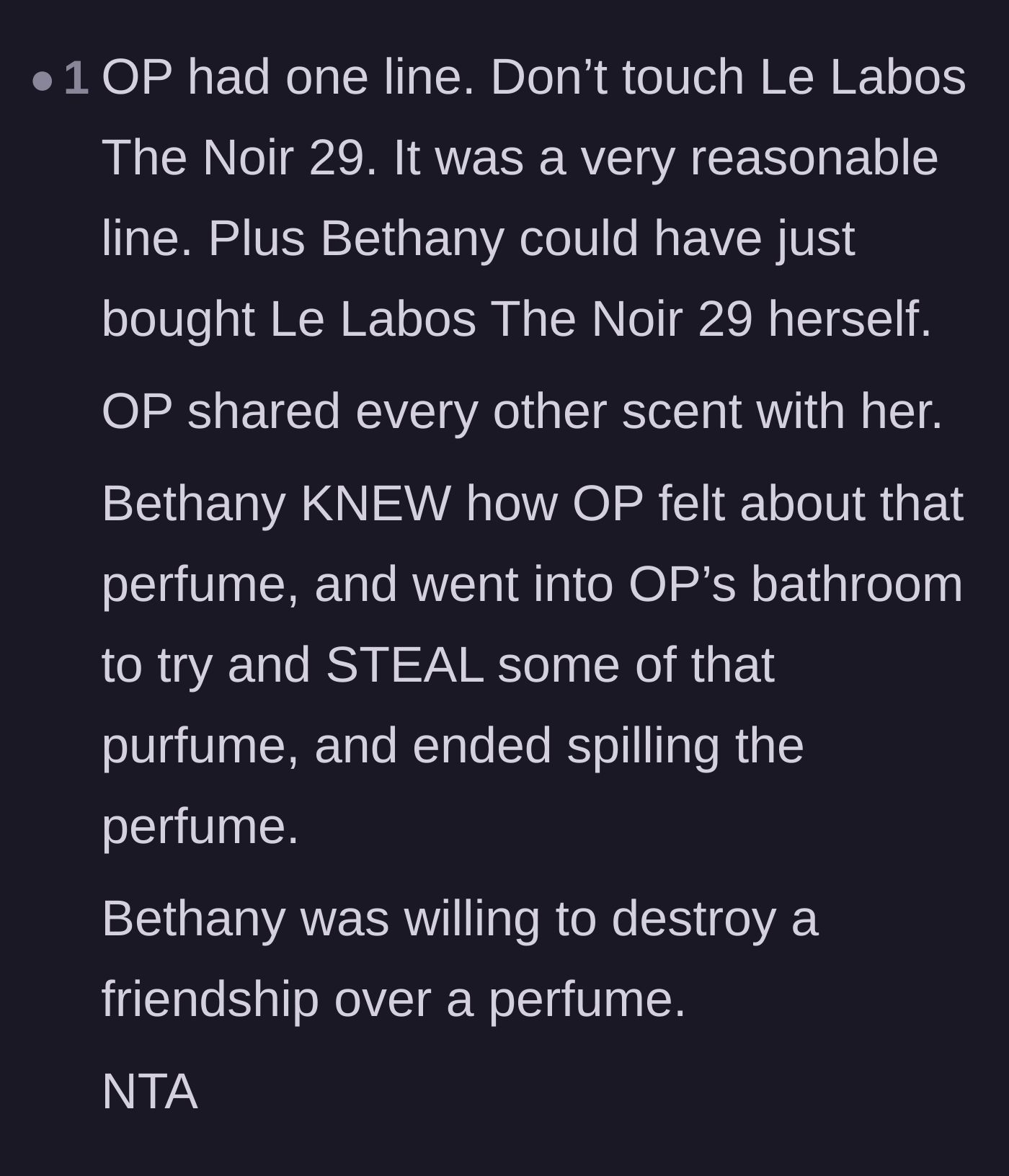 Comment thread 3 - Breaking down how the friend willingly destroyed a relationship over a single, simple boundary.