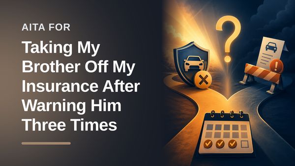 The Boundary Setter Who Cut Off His Entitled Brother (And Let the Cops Deliver the Wake-Up Call)