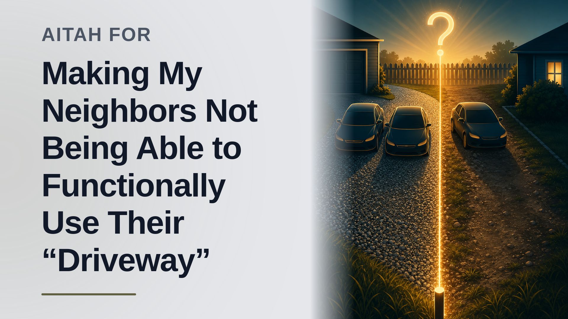 The Boundary Setter Who Drew a Literal Line in the Gravel Against the Entitled Neighbors