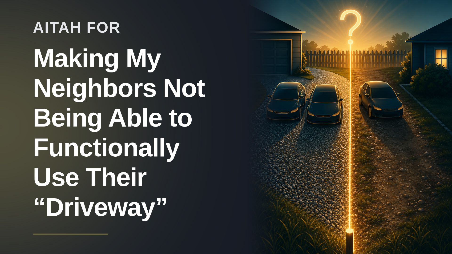 The Boundary Setter Who Drew a Literal Line in the Gravel Against the Entitled Neighbors