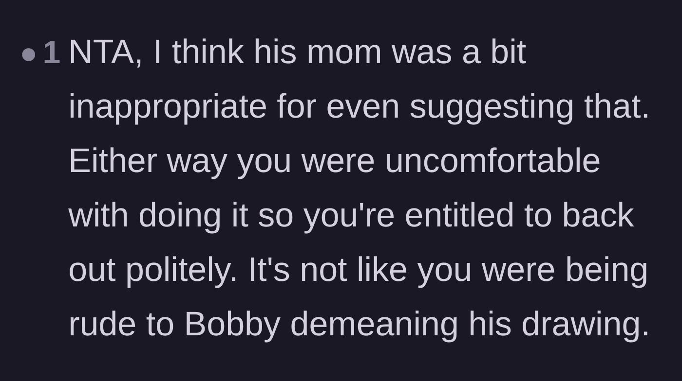 Comment thread 3 - Noting that it is completely fine to politely back out when an adult makes the situation inappropriate.