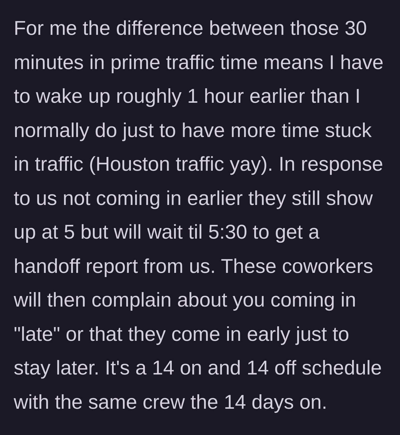 Story part 3 - Cars gridlocked in terrible Houston traffic during the early evening rush hour.