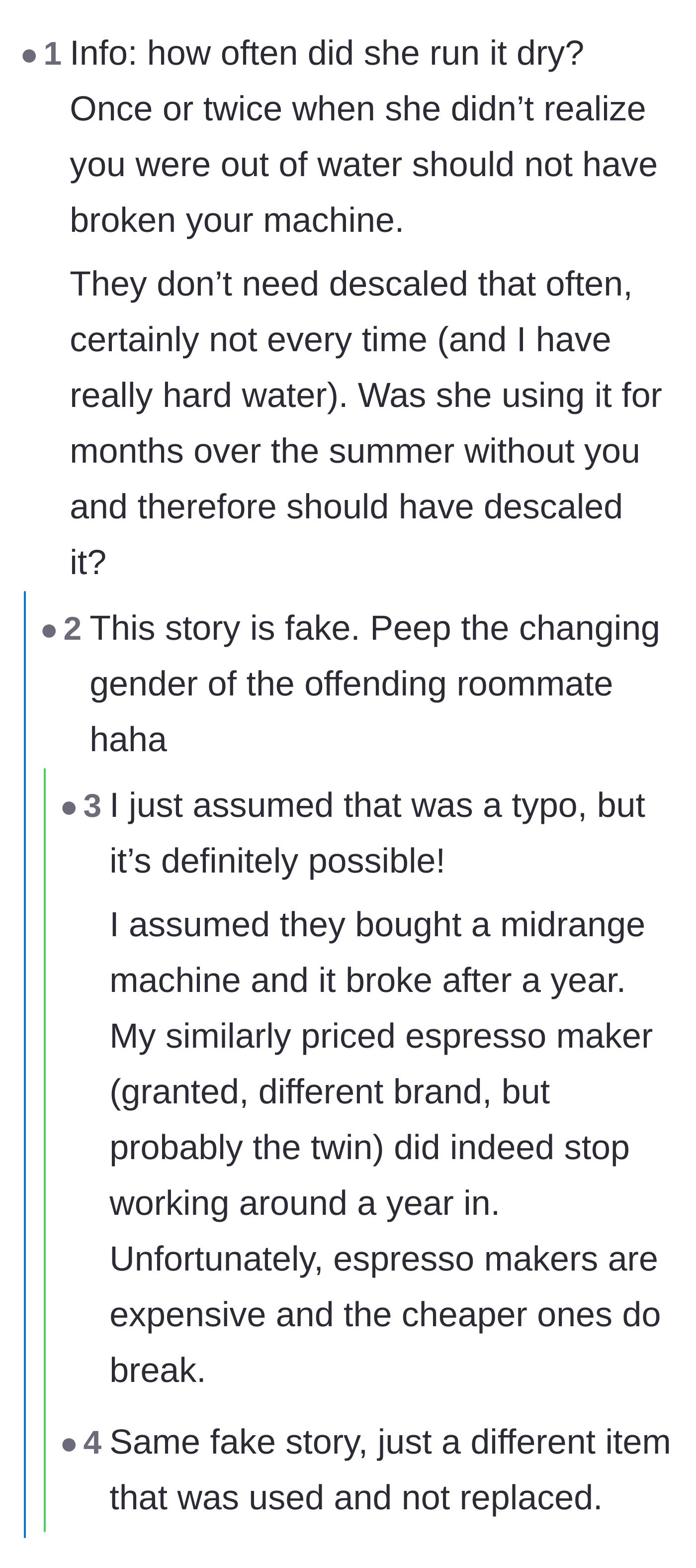 Comment thread 4 - Internet sleuths calling out a potential fake story due to typos and common Reddit patterns.
