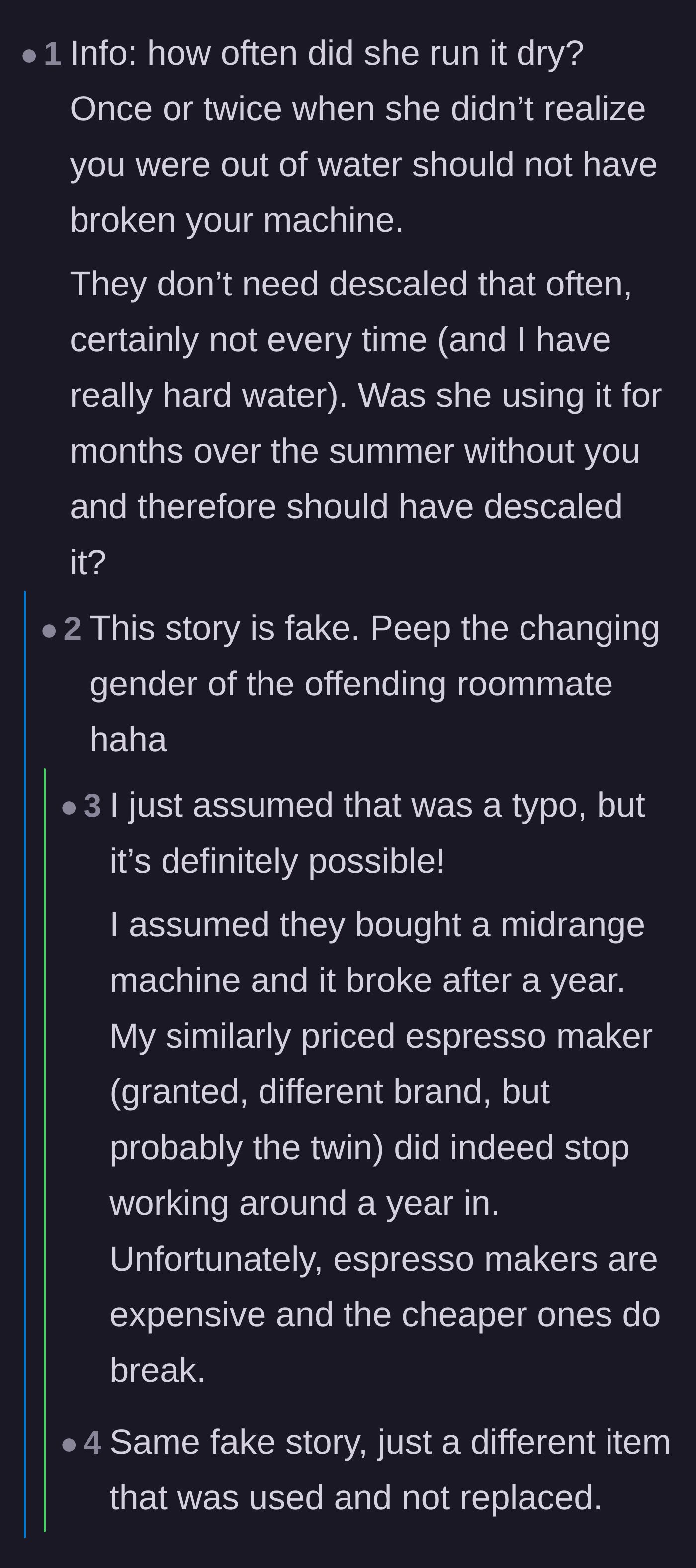 Comment thread 4 - Internet sleuths calling out a potential fake story due to typos and common Reddit patterns.