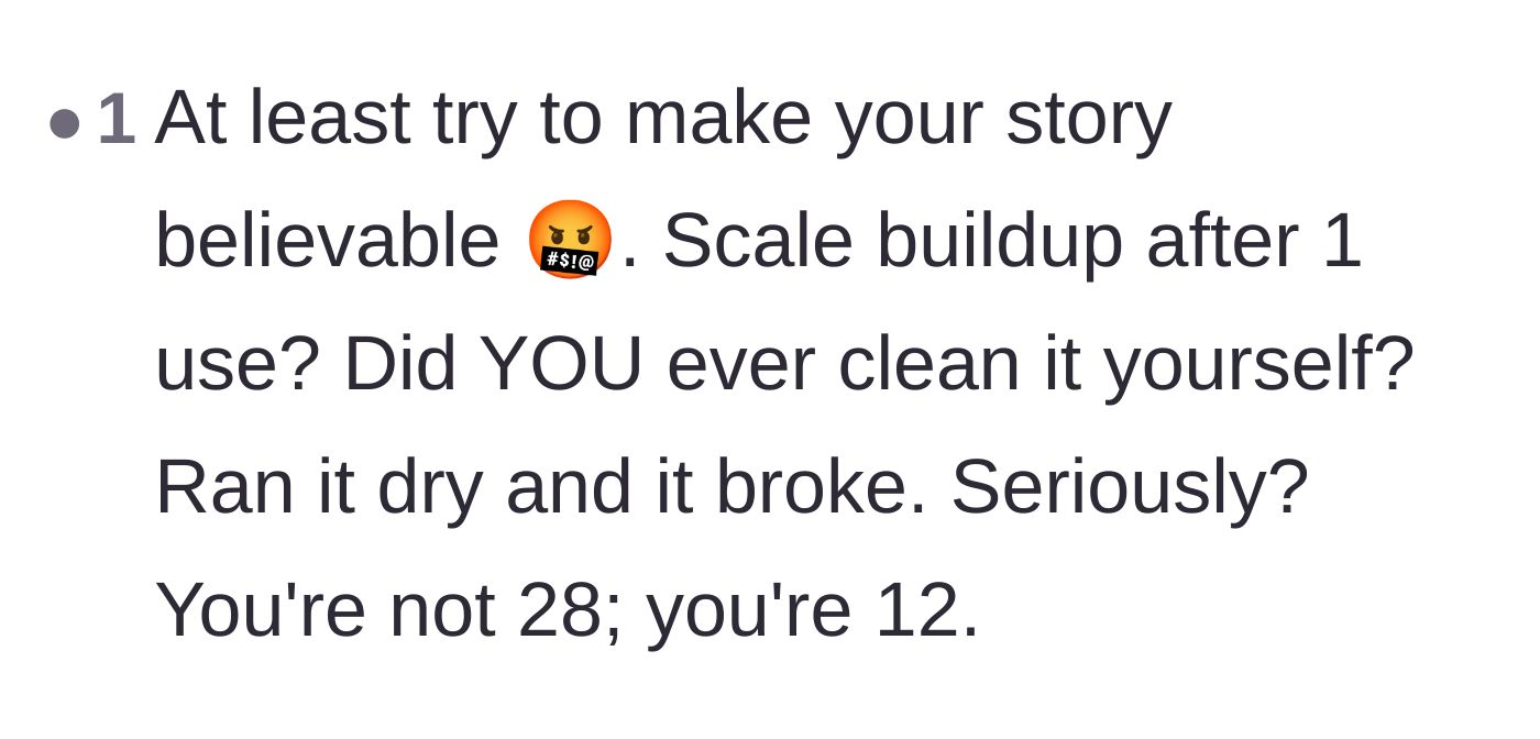 Comment thread 6 - A highly aggressive comment calling out the original poster for making up an unbelievable story.