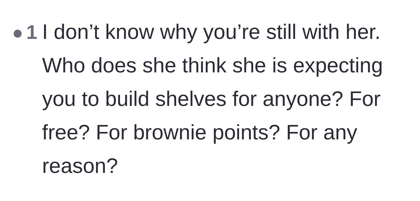 Comment thread 4 - A blunt comment questioning why the boyfriend is still in the relationship.