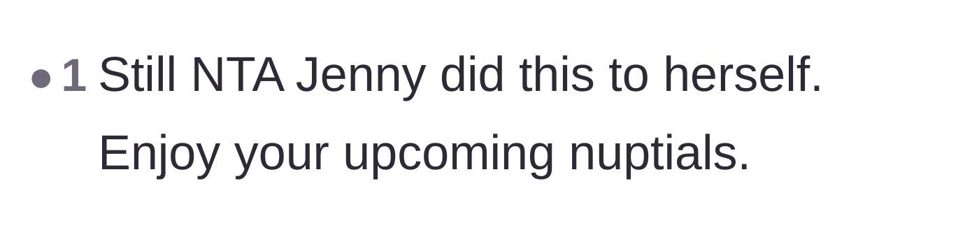 Comment thread 5 - Reassurance that the bride is not the asshole and wishes for a happy wedding.