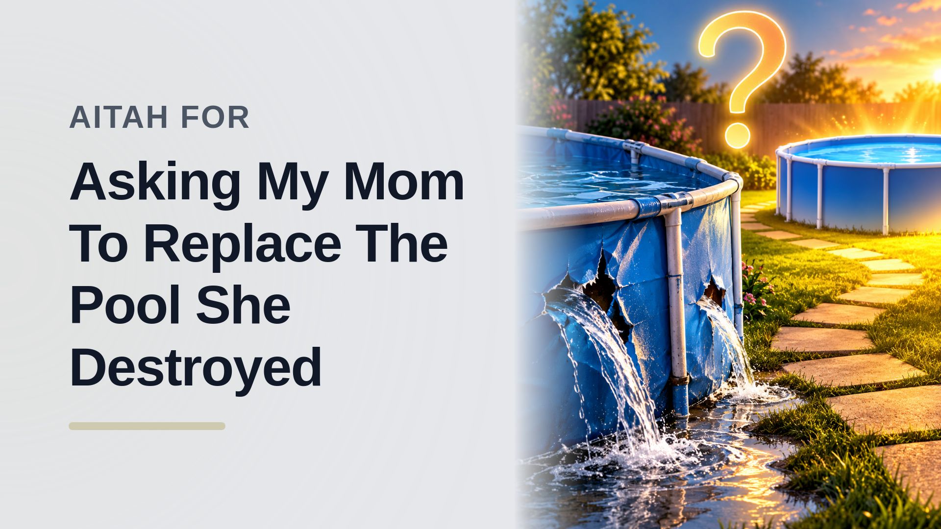 The Boundary-Setting Father Who Evicted The Manipulative Matriarch Over A Sabotaged Backyard Pool