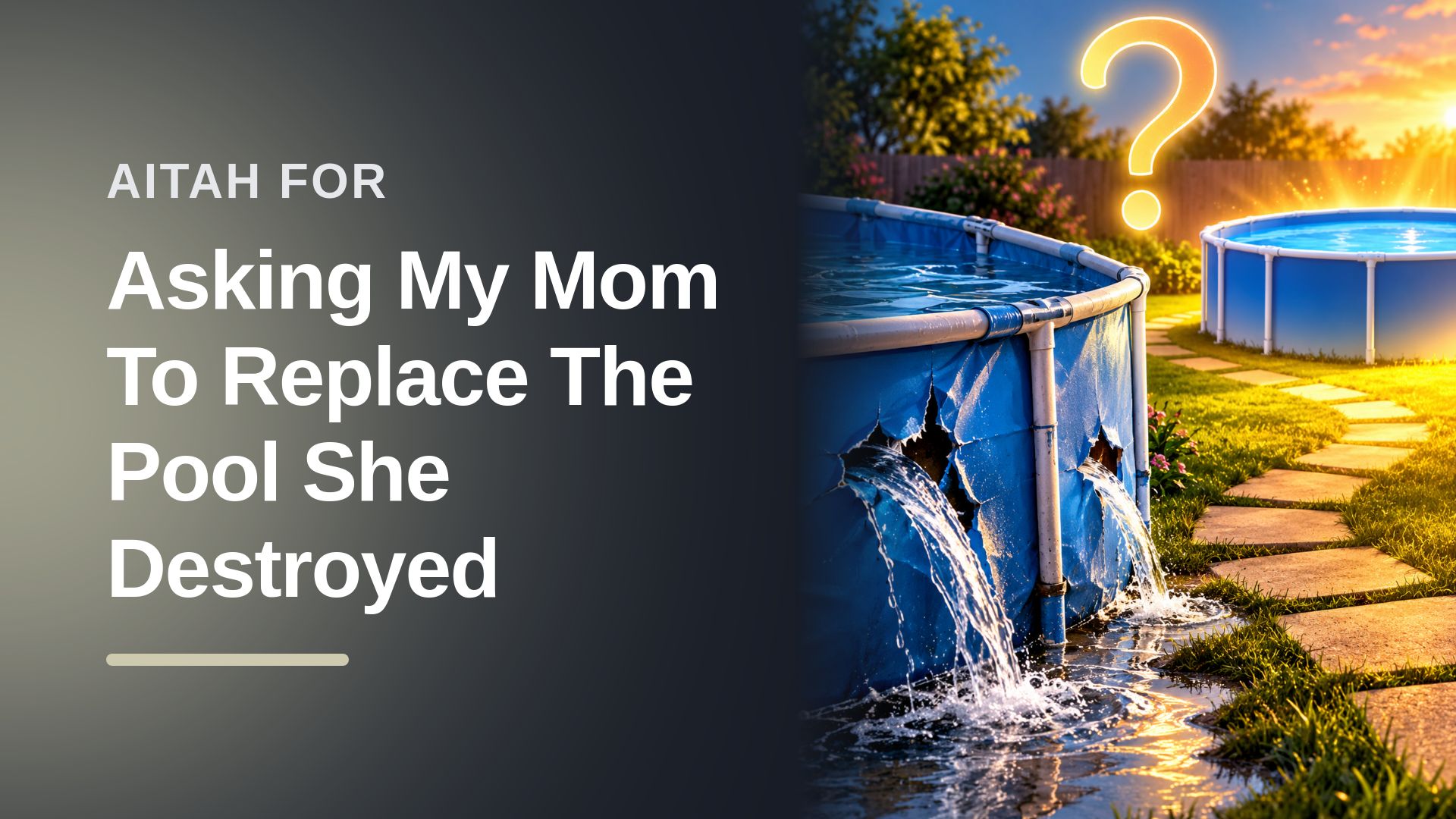 The Boundary-Setting Father Who Evicted The Manipulative Matriarch Over A Sabotaged Backyard Pool
