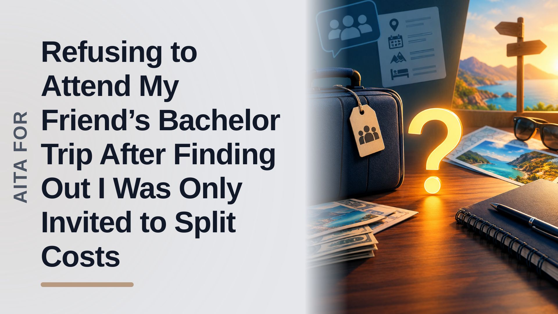 The Boundary-Setting Friend Who Pulled the Plug on an Entitled Groom's Bachelor Trip Scam