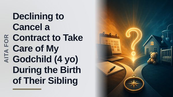 The Boundary-Setting Godmother Who Refused to Cancel Her Life for a Momzilla’s Birth Plan