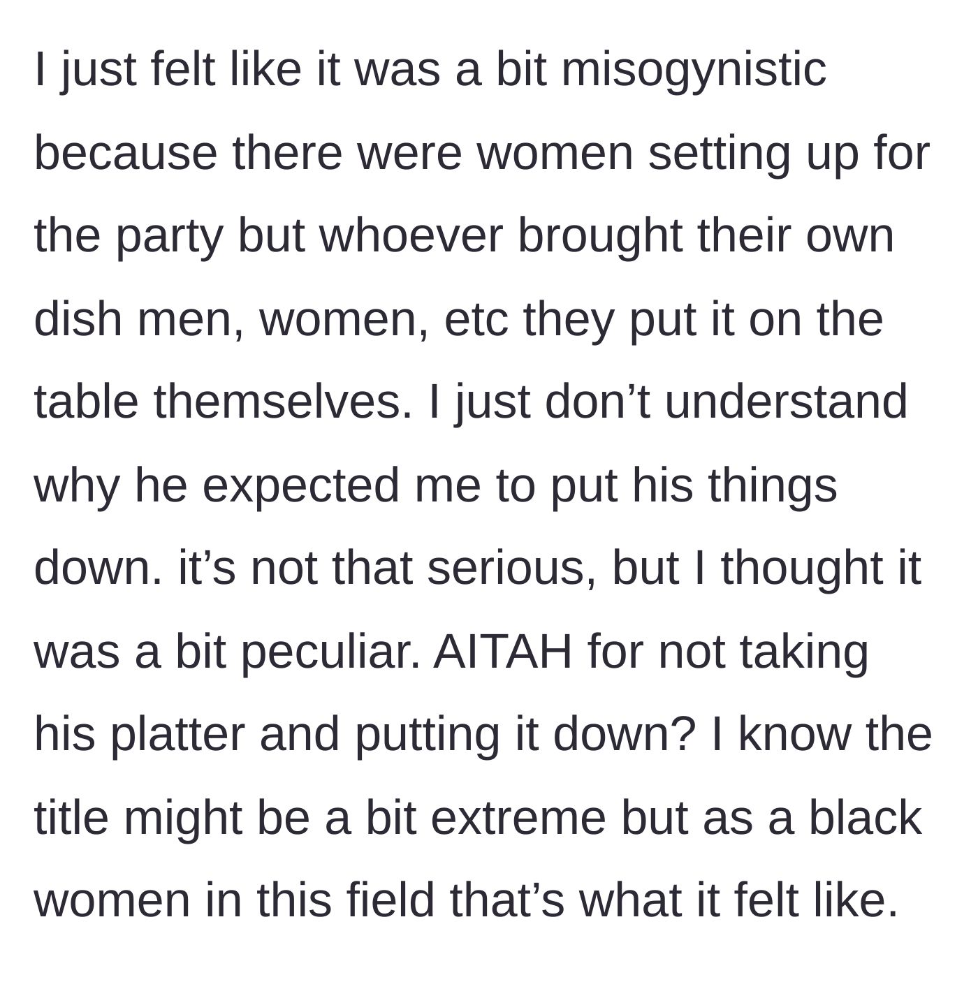 Story part 5 - A woman standing her ground against unfair workplace expectations and microaggressions.