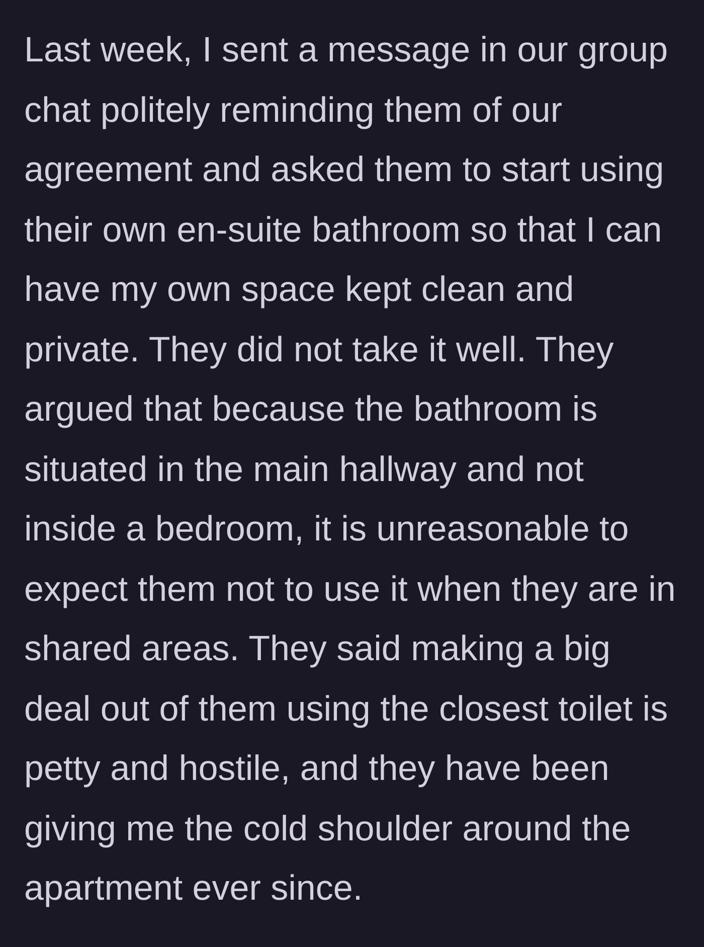 Story part 3 - Confronting the couple in the group chat and their angry, defensive reaction.