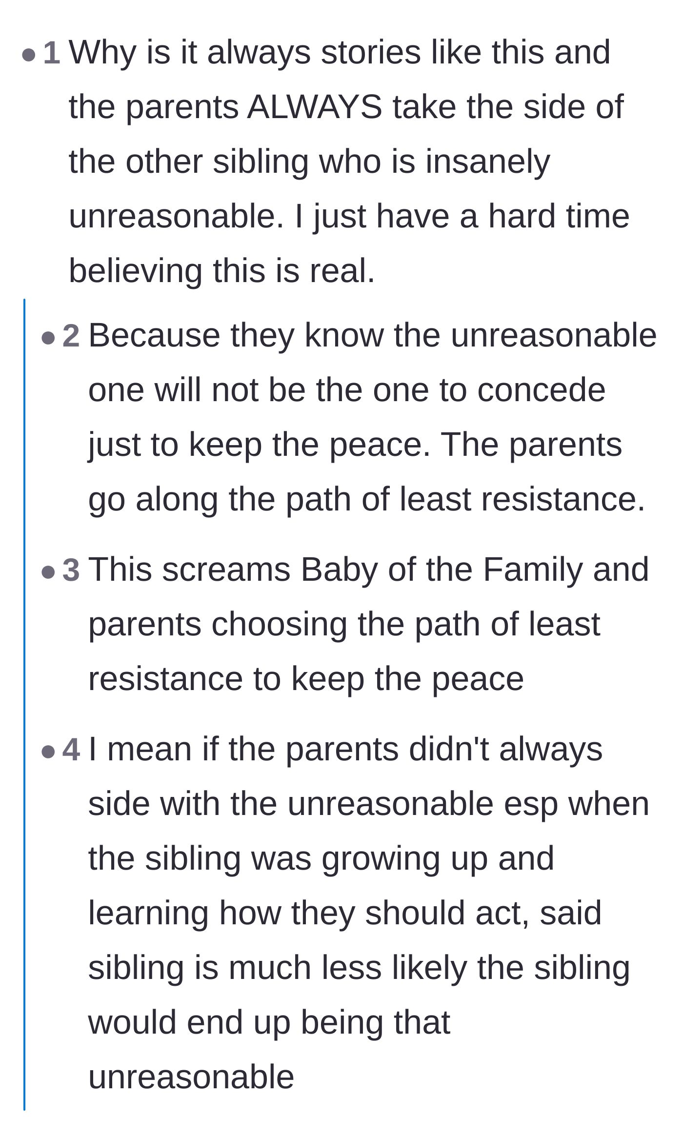 Comment thread 6 - A deep dive into why enabling parents consistently choose the path of least resistance.
