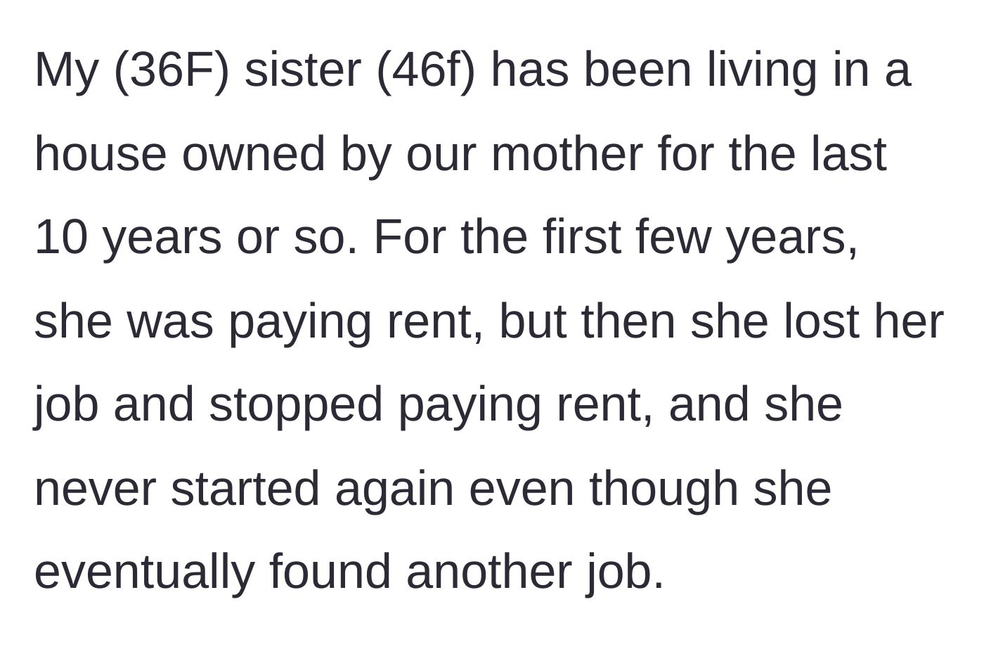 Story part 1 - A timeline graphic showing ten years of rent-free living while gainfully employed.