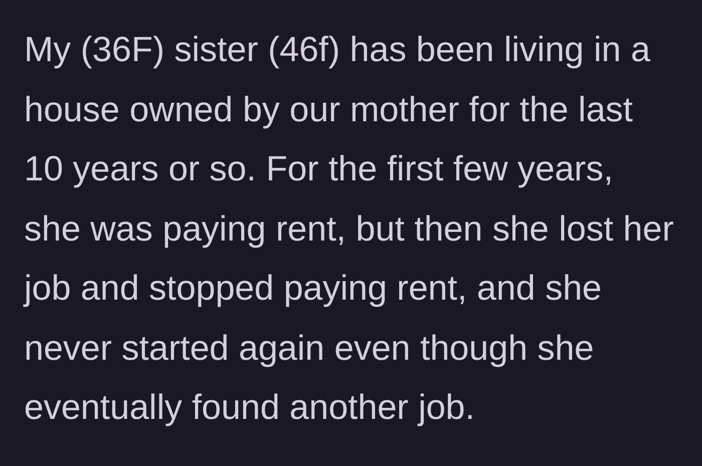 Story part 1 - A timeline graphic showing ten years of rent-free living while gainfully employed.