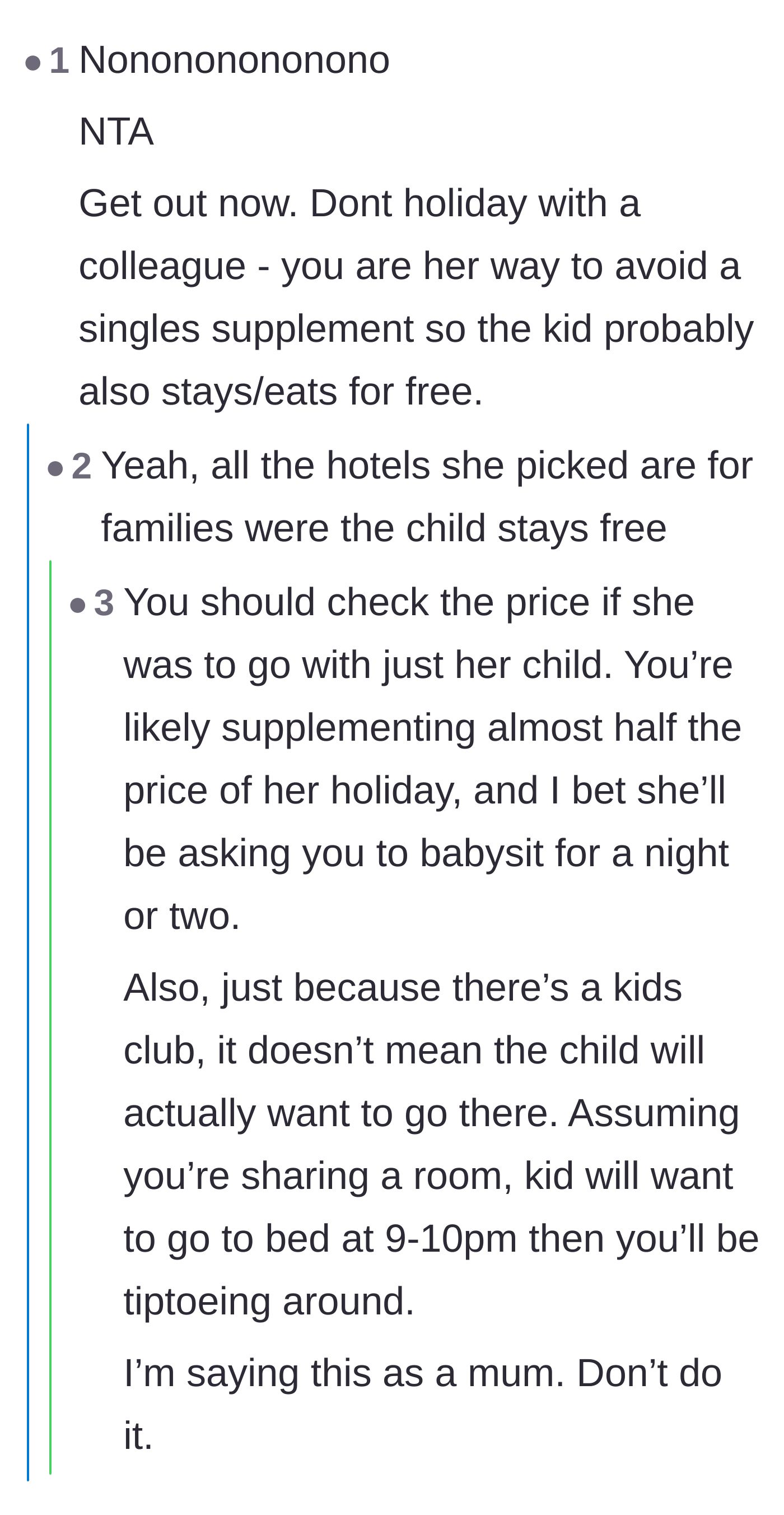 Comment thread 5 - Breakdown of resort pricing models and how child-free travelers end up subsidizing parents