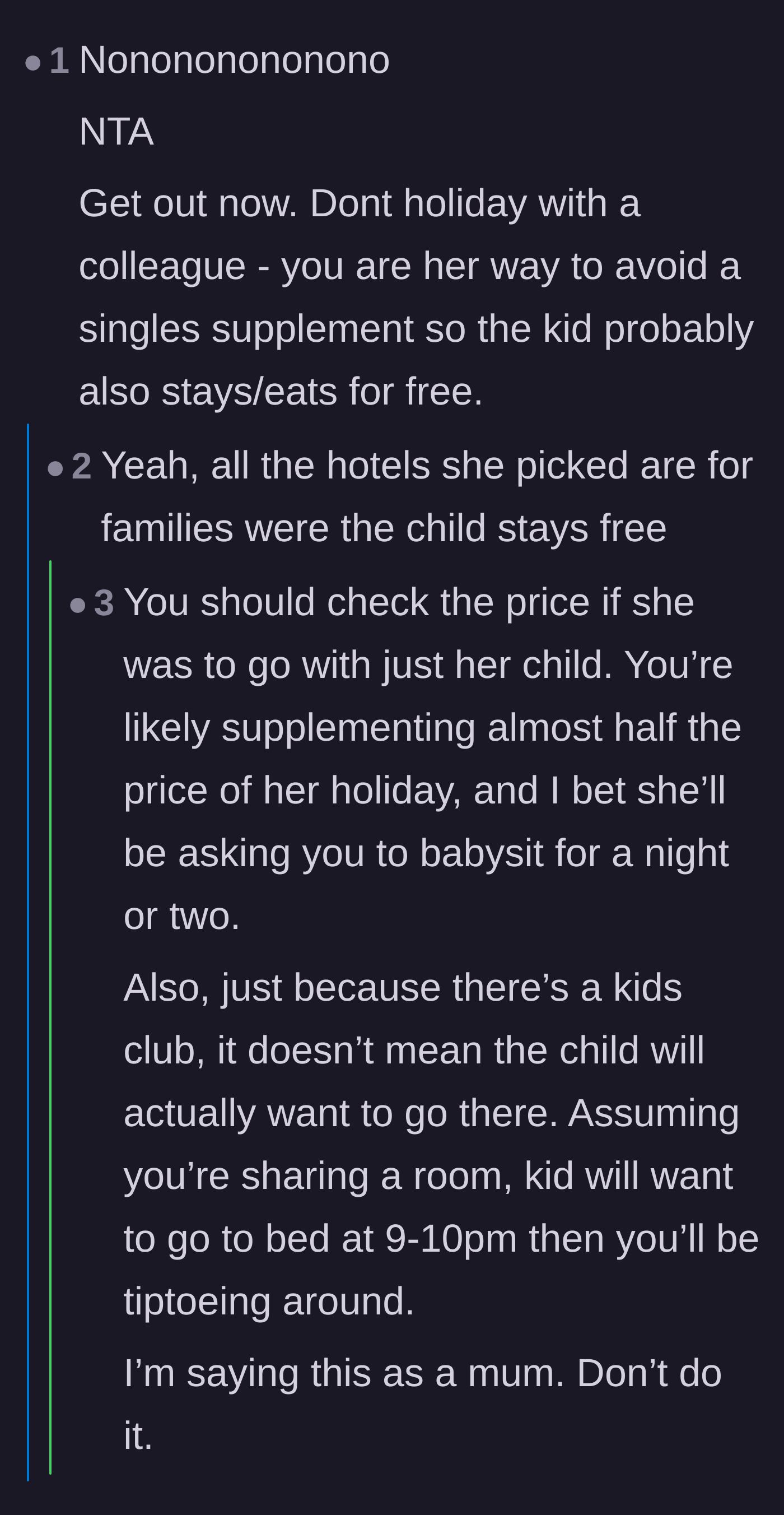 Comment thread 5 - Breakdown of resort pricing models and how child-free travelers end up subsidizing parents