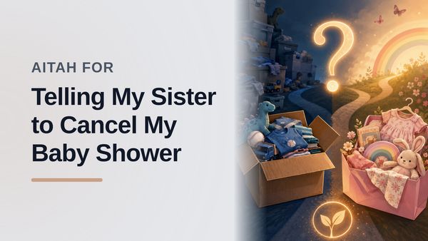The Boundary-Setting Sister Who Canceled Her Own Baby Shower To Stop A Narcissistic Sibling's 'Generosity'