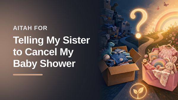 The Boundary-Setting Sister Who Canceled Her Own Baby Shower To Stop A Narcissistic Sibling's 'Generosity'