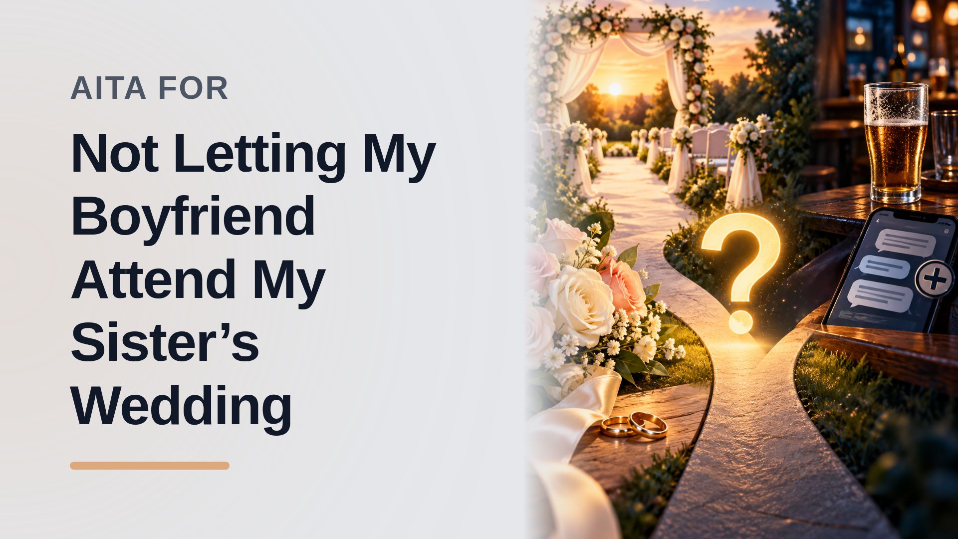 The Boundary-Setting Sister Who Banned Her Entitled Partner From The Family Wedding