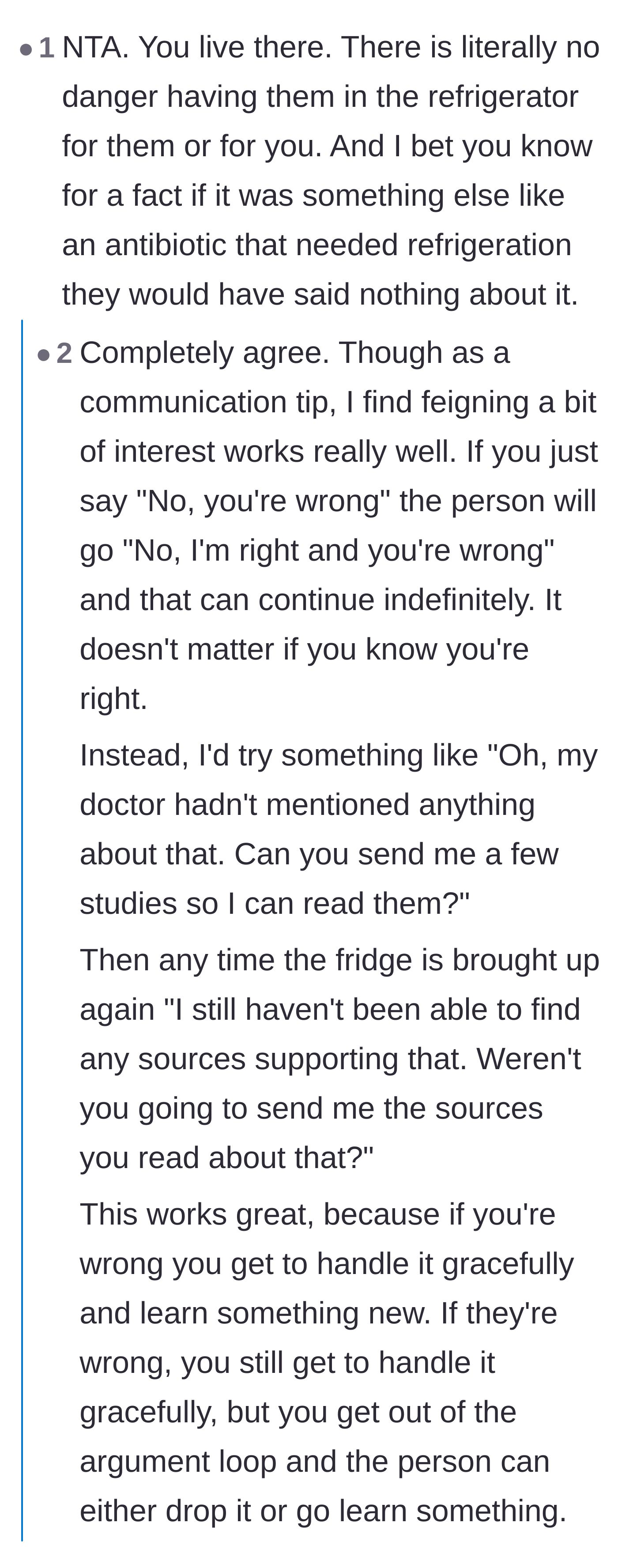 Comment thread 4 - Debunking the contamination myth and suggesting a diplomatic strategy to force the roommate to prove his false claims.