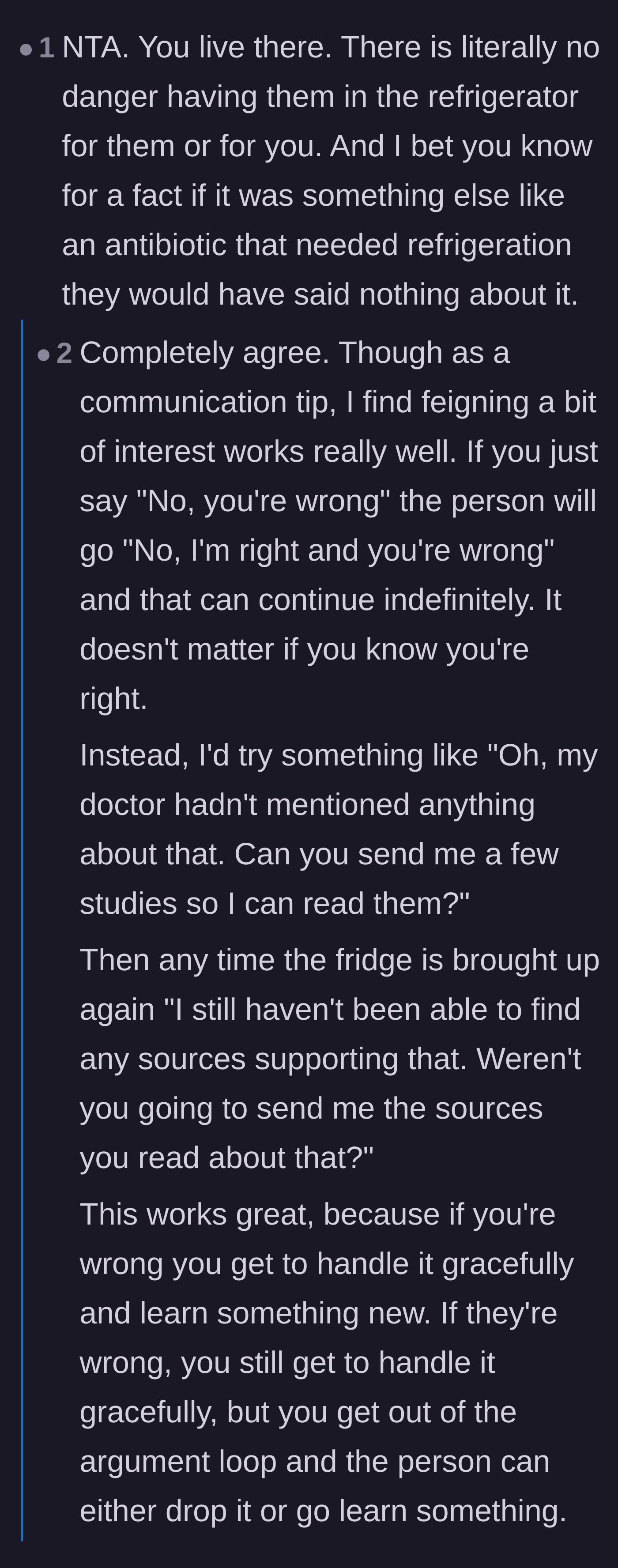 Comment thread 4 - Debunking the contamination myth and suggesting a diplomatic strategy to force the roommate to prove his false claims.