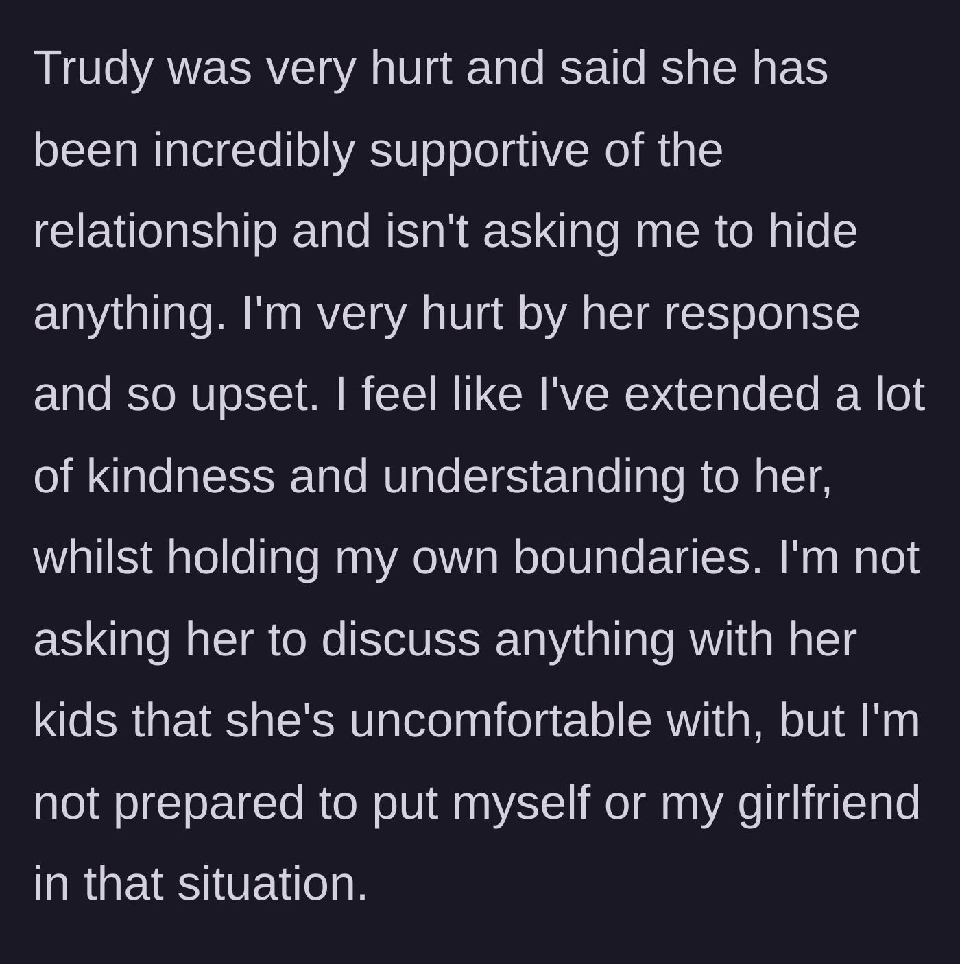 Story part 5 - The friend reacts with hurt and defensiveness, leading to mutual upset despite the author's attempt to be understanding.