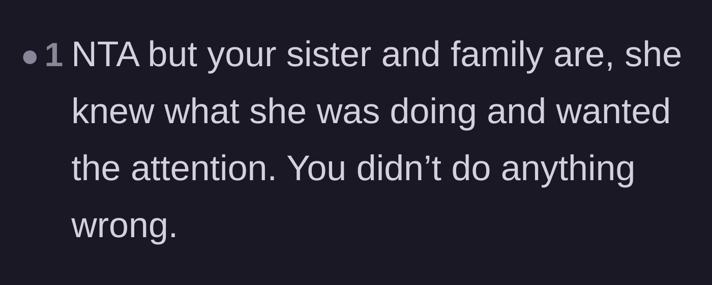 Comment thread 2 - Commenters calling out the sister for knowing exactly what she was doing.