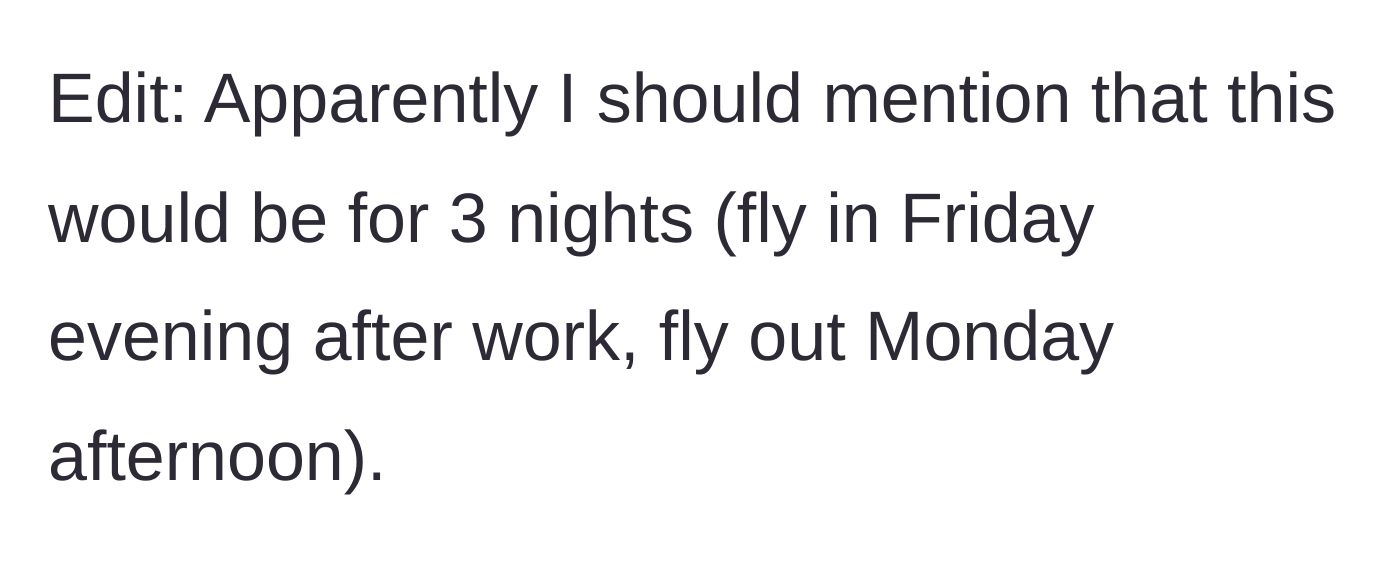 Story part 8 - Clarification that this ordeal lasts for three whole nights.