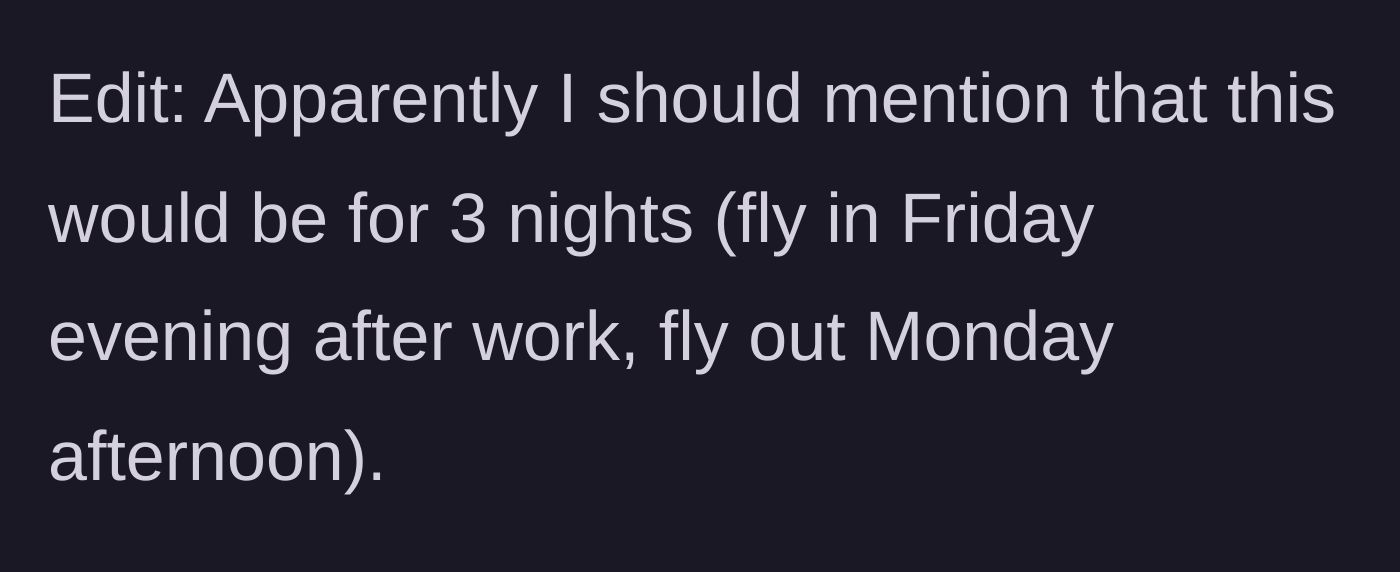 Story part 8 - Clarification that this ordeal lasts for three whole nights.