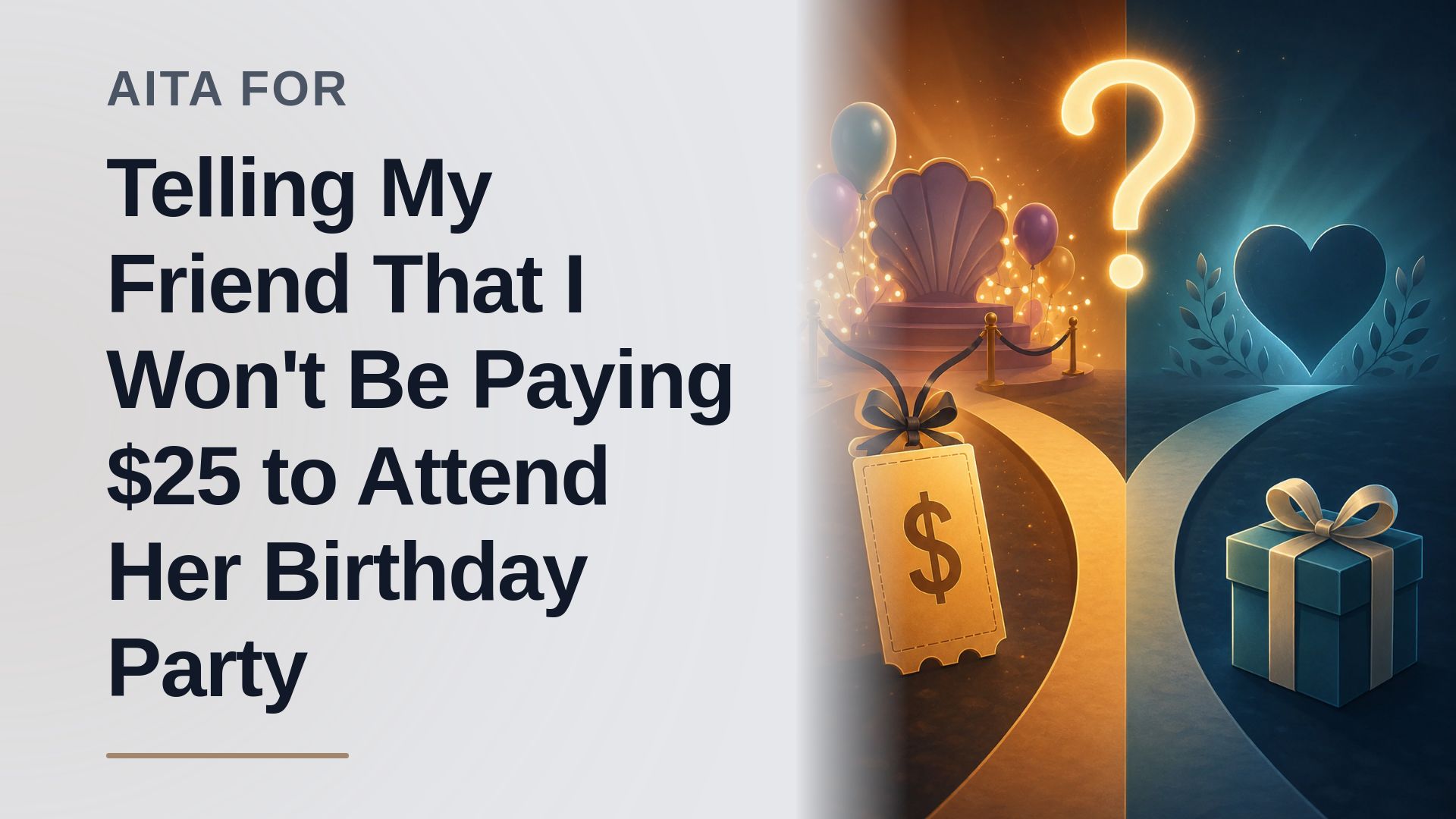 The Brutally Honest Friend Who Refused to Fund an Entitled Host's Under-the-Sea Birthday Cash Grab